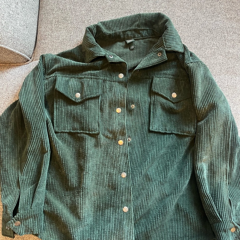 Wild Fable Green Corduroy Women's Jacket